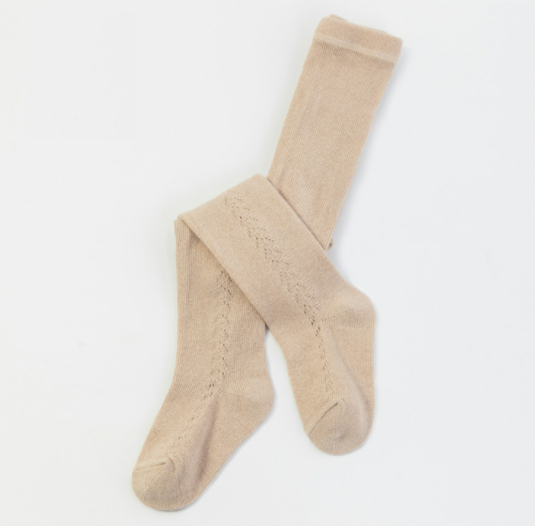 KNITTED TIGHTS - Desert Sand