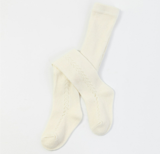 KNITTED TIGHTS - Vanilla